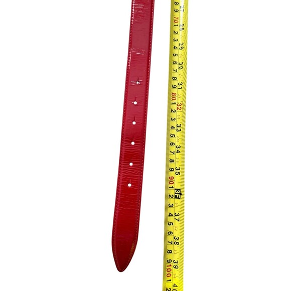 Dolce & Gabbana red patent leather belt authentic with COA 90cm 36 inch main image 6